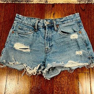 Blank NYC THE BARROW Vintage High Rise Jean Shorts